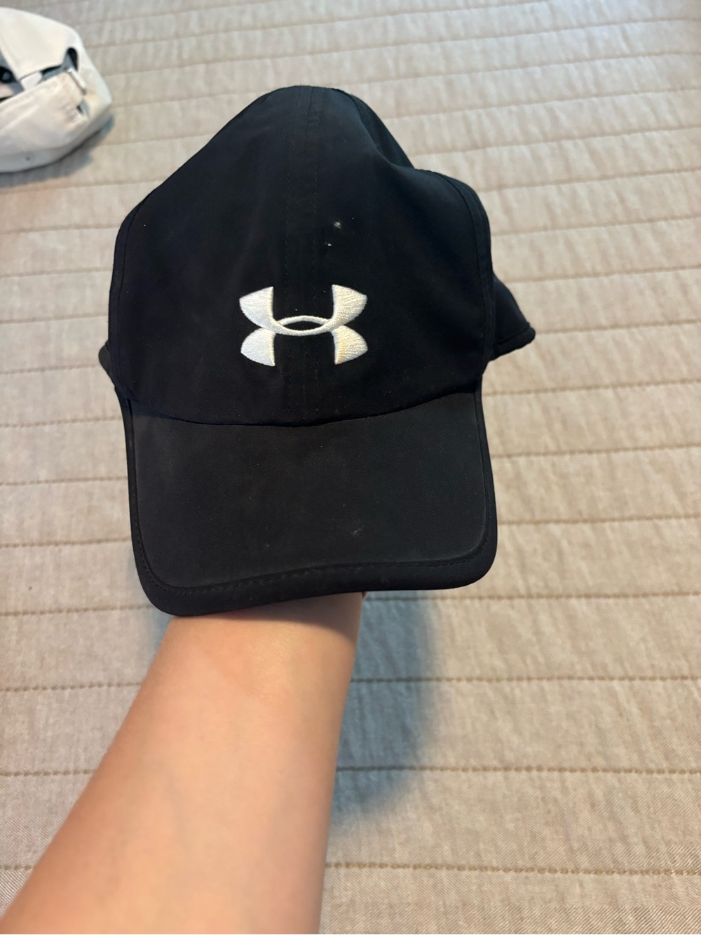 Under Armour Black Cap with White Logo